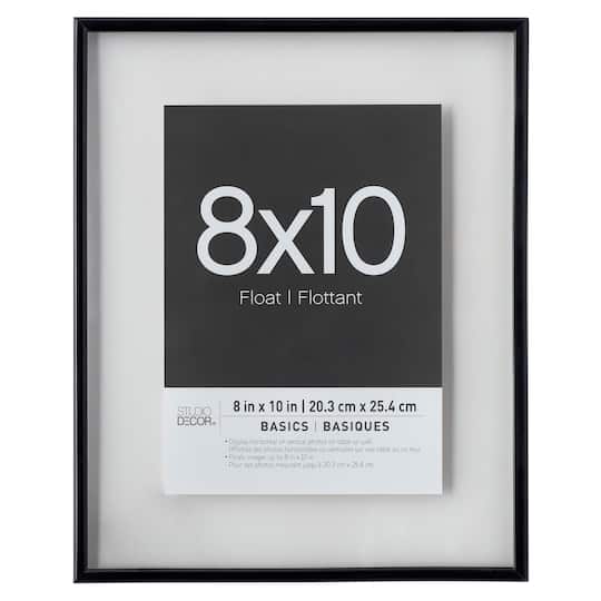 6 Pack: Black Thin 8" x 10" Float Frame, Basics by Studio Décor®